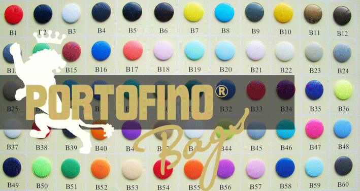 Werbetaschen Kunststoffknöpfe Portofino Bags
